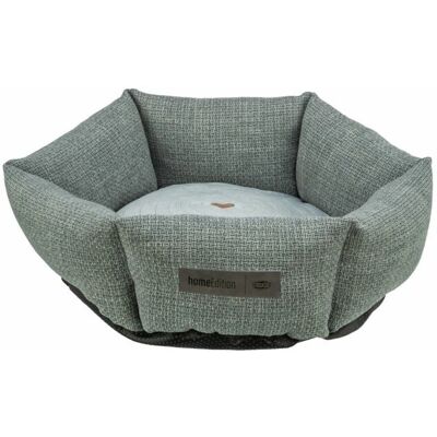 Trixie Coussin rond pour chiens Bleu/Gris - 50cm - Lit pour chien/chat Trixie Coussin rond pour chiens Bleu/Gris - 50cm - Lit pour chien/chat
