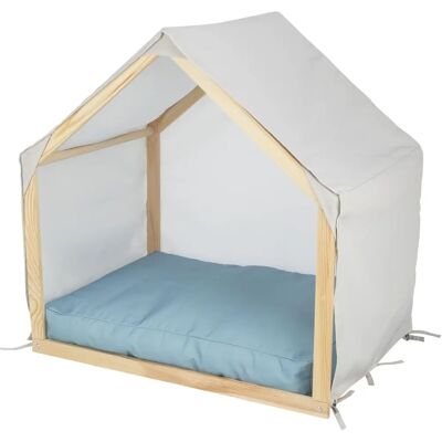 Trixie Tenda per cani Lias - Struttura in legno Sand/Blue Trixie Tenda per cani Lias - Struttura in legno Sand/Blue