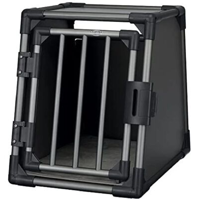 Trixie Transportbox Aluminium - Hundetransportbox Aluminium Graphit S 48x56x61cm Trixie Transportbox Aluminium - Hundetransportbox Aluminium Graphit S 48x56x61cm