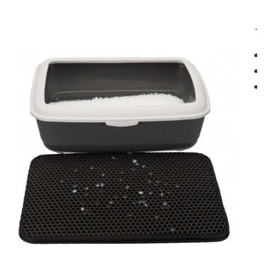 Trixie Grey Eva Rubber Litter Box Accessory - 40x70cm Trixie Grey Eva Rubber Litter Box Accessory - 40x70cm