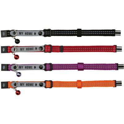 Collier réglable multicolore Trixie avec étiquettes Collier réglable multicolore Trixie avec étiquettes