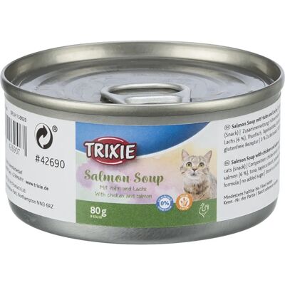 Trixie Laks Kylling Godbit & Suppe - Kattemat, Våt 80g Trixie Laks Kylling Godbit & Suppe - Kattemat, Våt 80g