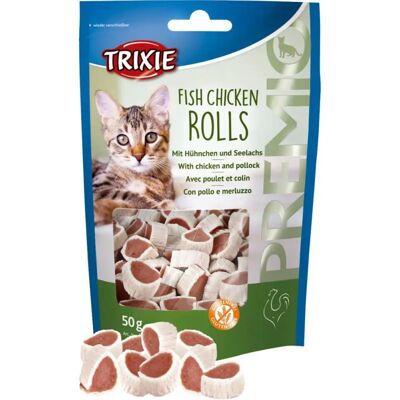 Trixie Premio Fish Chicken Rolls - Kattegodteri Trixie Premio Fish Chicken Rolls - Kattegodteri