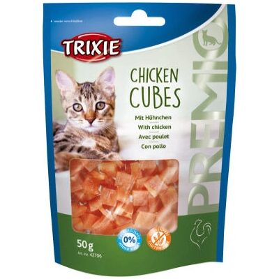 Trixie Premium Kycklingkubbar för Katter - 50g - Torr Kattsmat Trixie Premium Kycklingkubbar för Katter - 50g - Torr Kattsmat