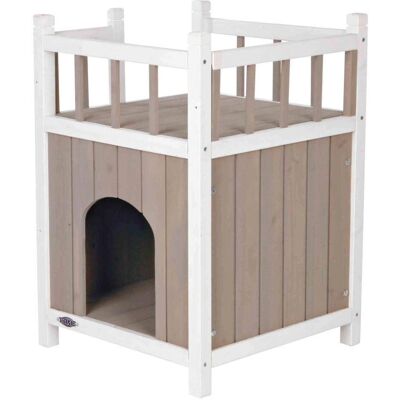 Trixie Katzenhaus mit Balkon - 45x65x45 cm - Innen/Außen Trixie Katzenhaus mit Balkon - 45x65x45 cm - Innen/Außen
