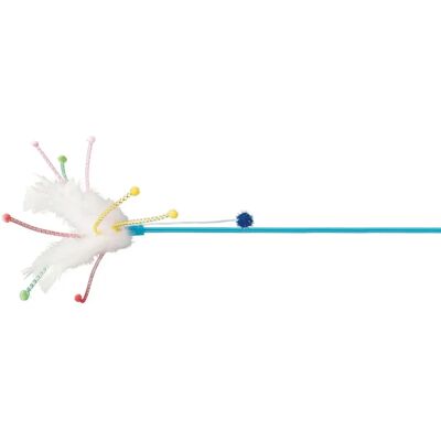TRIXIE Spielstab mit Federn, Kunststoff, Katzenminze - 41 cm - Katzenspielzeug TRIXIE Spielstab mit Federn, Kunststoff, Katzenminze - 41 cm - Katzenspielzeug