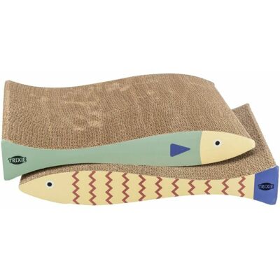 Trixie Kratzbrett aus Karton - Mit Fischmuster Trixie Kratzbrett aus Karton - Mit Fischmuster