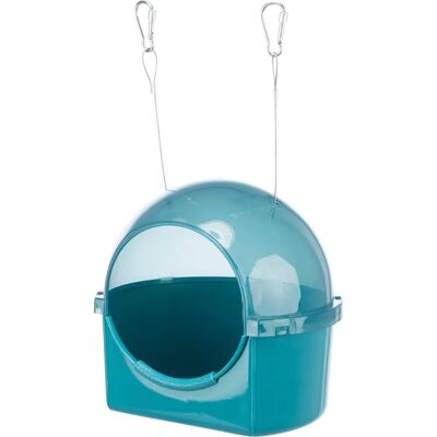 Trixie Blue Plastic Bird Bath - Pet Accessory Trixie Blue Plastic Bird Bath - Pet Accessory