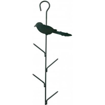 Trixie 55427 - Distributore di cibo per uccelli con 8 scomparti - Metallo nero Trixie 55427 - Distributore di cibo per uccelli con 8 scomparti - Metallo nero