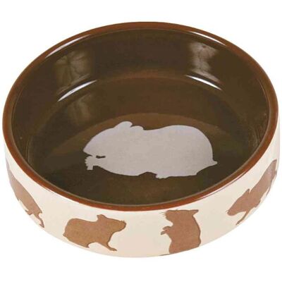 Trixie Small Animal Ceramic Bowl - Hamster, Guinea Pig, Rabbit - 80ml / 8cm Trixie Small Animal Ceramic Bowl - Hamster, Guinea Pig, Rabbit - 80ml / 8cm