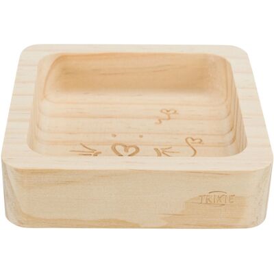 Ciotola in Legno Trixie - 190ml/11x11cm - Ciotola per animali Ciotola in Legno Trixie - 190ml/11x11cm - Ciotola per animali