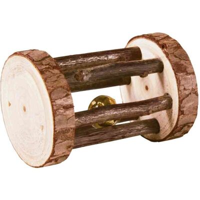 Giocattolo per piccoli animali - Legno di corteccia, Campanello, 7cm Giocattolo per piccoli animali - Legno di corteccia, Campanello, 7cm