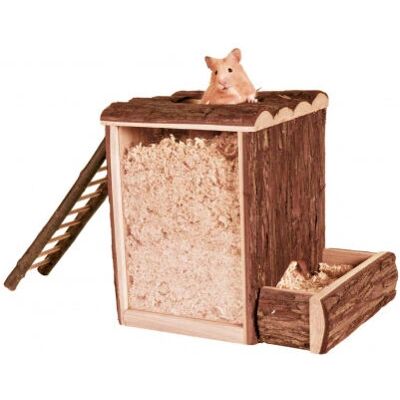 Torre in Legno per Hamster Trixie - 25x24x20cm Torre in Legno per Hamster Trixie - 25x24x20cm