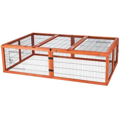 Trixie Natura Outdoor Lauf mit Abdeckung - 174x48x109cm - Kleintiere Trixie Natura Outdoor Lauf mit Abdeckung - 174x48x109cm - Kleintiere