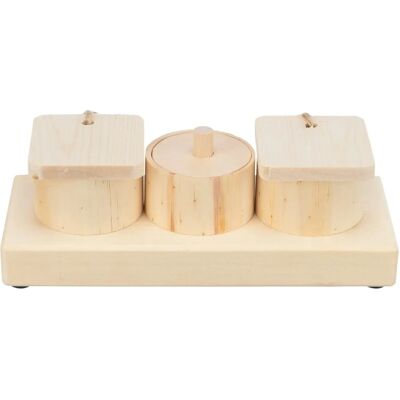 Jouet distributeur de friandises pour petits animaux - Trixie - Bois Jouet distributeur de friandises pour petits animaux - Trixie - Bois