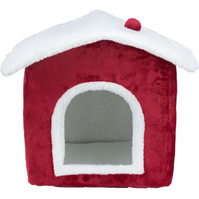 TRIXIE Hundekorb Nevio Weihnachten, eckig, 35×45×38 cm, weiß/rot TRIXIE Hundekorb Nevio Weihnachten, eckig, 35×45×38 cm, weiß/rot