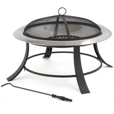Tepro Silver City Feuerstelle - Feuerkorb, Grau, 74cm Tepro Silver City Feuerstelle - Feuerkorb, Grau, 74cm