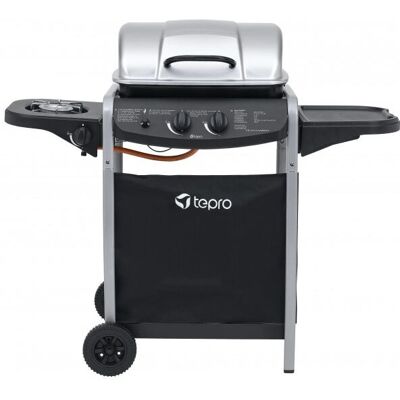 Tepro Fremont Gasgrill - Verstellbarer Doppelbrenner, Seitenbrenner, 45x34cm Tepro Fremont Gasgrill - Verstellbarer Doppelbrenner, Seitenbrenner, 45x34cm