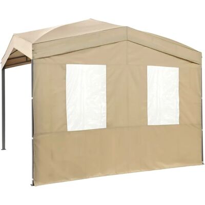 Tepro Marabou Pavillonseitenteil - Garten, Polyester, mit Fenster Tepro Marabou Pavillonseitenteil - Garten, Polyester, mit Fenster