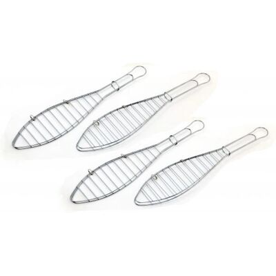 Soporte para Pescado Tepro - 4 Brochetas - Plata - Tipo de Pescado Soporte para Pescado Tepro - 4 Brochetas - Plata - Tipo de Pescado