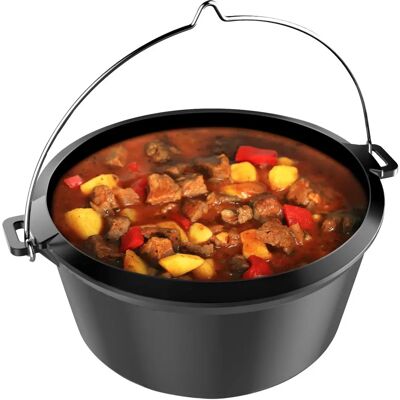 TEPRO Gusseisen Dutch Oven Einsatz - 6L, Schwarz, 32,5x31x18,4cm TEPRO Gusseisen Dutch Oven Einsatz - 6L, Schwarz, 32,5x31x18,4cm