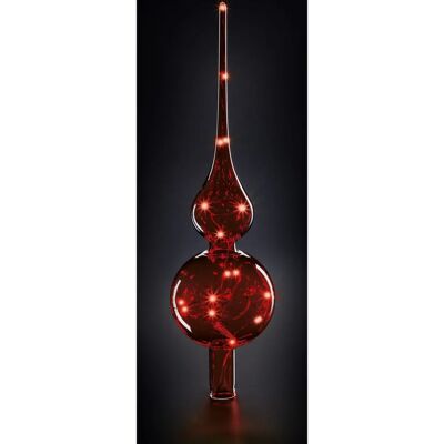 Krinner - Lumix Baumtopper - Rot - Glas - Tree Topper Krinner - Lumix Baumtopper - Rot - Glas - Tree Topper
