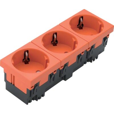 Hager ESR3332004 Orange 3-Phasen-Steckdose - Elektronikzubehör Hager ESR3332004 Orange 3-Phasen-Steckdose - Elektronikzubehör