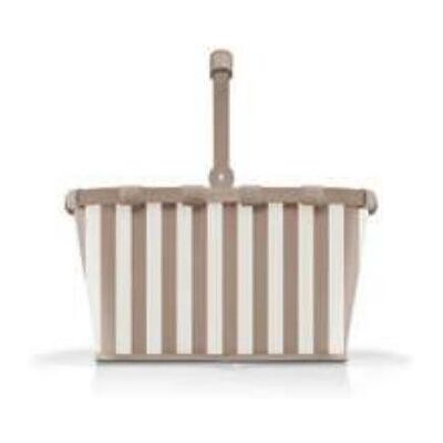Reisenthel Carrybag Summerstripes Marrón Claro - Cesta de la compra Reisenthel Carrybag Summerstripes Marrón Claro - Cesta de la compra
