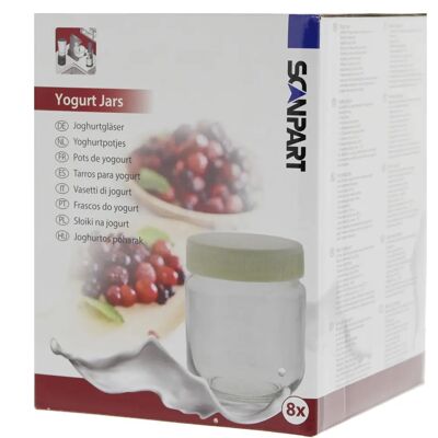 Scanpart Barattoli Yogurt Set di 8 - Barattoli 150ml Scanpart Barattoli Yogurt Set di 8 - Barattoli 150ml