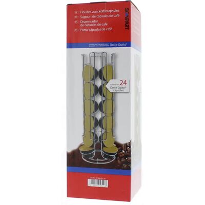 Support à capsules Scanpart 2790002118 - 24 capsules - Argent Support à capsules Scanpart 2790002118 - 24 capsules - Argent