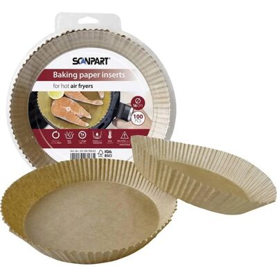 ScanPart Luftfritteusenpapier - 16cm Rundschutz, Einweg ScanPart Luftfritteusenpapier - 16cm Rundschutz, Einweg
