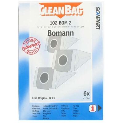 Boman B 43 - Sac d'aspirateur - Publicité Boman B 43 - Sac d'aspirateur - Publicité