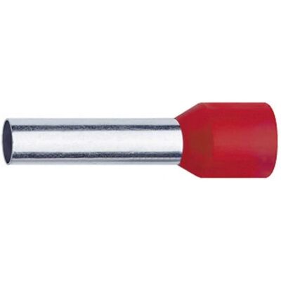 Klauke 1718 Terminaison de câble en cuivre partiellement isolée - 1mm² - Rouge Klauke 1718 Terminaison de câble en cuivre partiellement isolée - 1mm² - Rouge