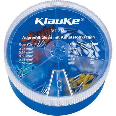Klauke ST3B Assortimento Capicorda - Parzialmente Isolati, 150 pz Klauke ST3B Assortimento Capicorda - Parzialmente Isolati, 150 pz