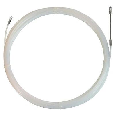 Klauke Nylon Fish Tape - 10m, 4mm, with Head & Eyelet - Fish Tape Klauke Nylon Fish Tape - 10m, 4mm, with Head & Eyelet - Fish Tape