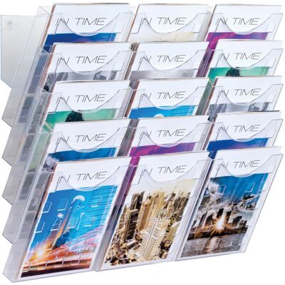 Helit H61031 Wandmagazinhalter - A4, Transparent Helit H61031 Wandmagazinhalter - A4, Transparent