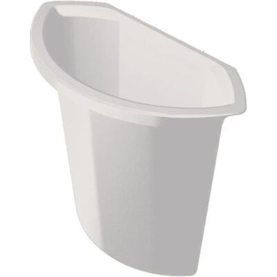 Helit H61069-82 Light Gray 6L Trash Bin Insert - Trash Bin Insert Helit H61069-82 Light Gray 6L Trash Bin Insert - Trash Bin Insert
