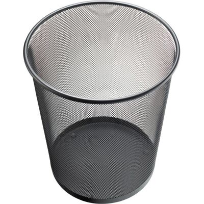 Conteneur à déchets Helit H2518595 - Maille ronde Acier Noir - Publicité Conteneur à déchets Helit H2518595 - Maille ronde Acier Noir - Publicité