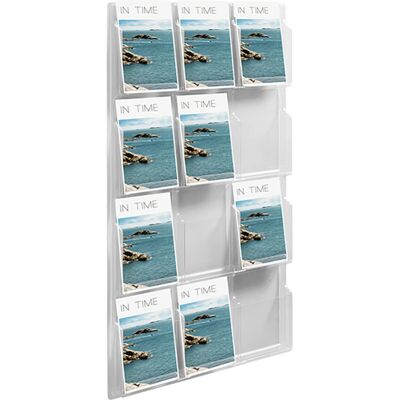 Helit - Wandprospekthalter CLEARLY 12x A4 - Display Helit - Wandprospekthalter CLEARLY 12x A4 - Display