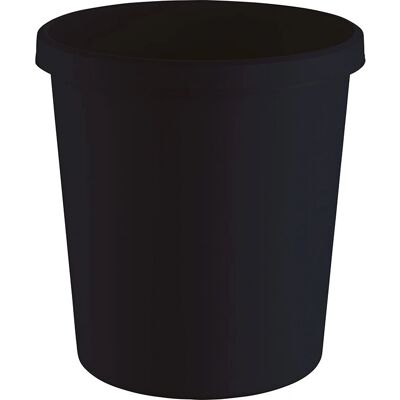 Helit H6405895 Abfallbehälter - Runder Kunststoff Schwarz - Abfallbehälter Helit H6405895 Abfallbehälter - Runder Kunststoff Schwarz - Abfallbehälter