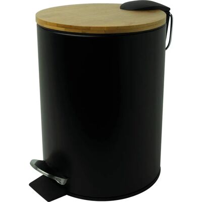 Hailo - Tret-Abfalleimer The Bamboo, 3l, Schwarz Hailo - Tret-Abfalleimer The Bamboo, 3l, Schwarz