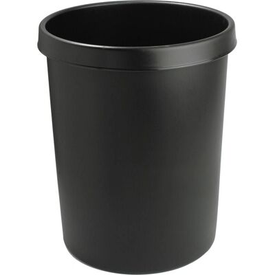 Helit H6106295 Conteneur à Déchets - Rond en Plastique Noir - Publicité Helit H6106295 Conteneur à Déchets - Rond en Plastique Noir - Publicité