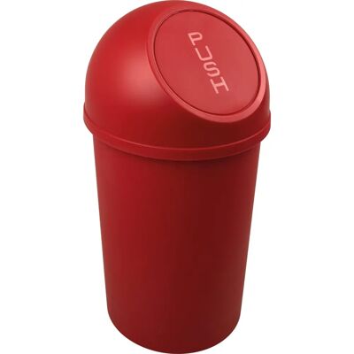 Contenedor de basura rojo helit 13L con tapa y cierre automático Contenedor de basura rojo helit 13L con tapa y cierre automático