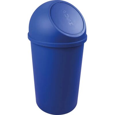 Papelera de plástico azul de 25L Helit con tapa automática - Uso interior Papelera de plástico azul de 25L Helit con tapa automática - Uso interior