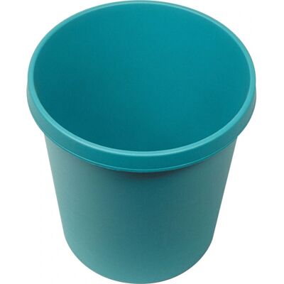 Contenedor de basura Helit H6106252 - 45L, Verde, Redondo de Plástico Contenedor de basura Helit H6106252 - 45L, Verde, Redondo de Plástico