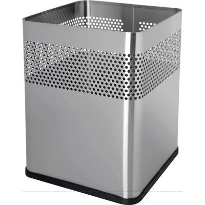 Helit Edelstahl-Quadratmülleimer - 18L - Langlebig & Modern Helit Edelstahl-Quadratmülleimer - 18L - Langlebig & Modern