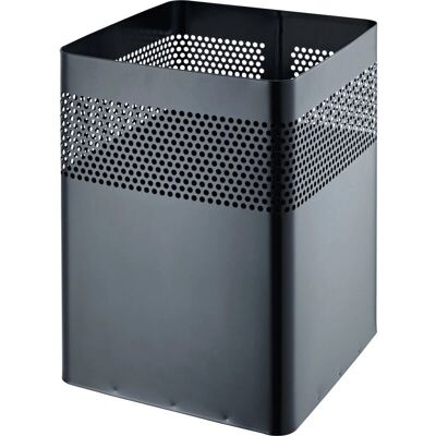 Helit H2515995 Abfalleimer - Rechteckiger Stahl, Schwarz - 18L Helit H2515995 Abfalleimer - Rechteckiger Stahl, Schwarz - 18L