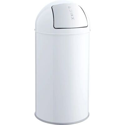 Contenedor de basura de acero con tapa abatible - 30L - Uso interior Contenedor de basura de acero con tapa abatible - 30L - Uso interior