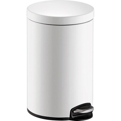 Helit H2403505 Mülleimer - Rund, Schwarz/Weiß - 12L Helit H2403505 Mülleimer - Rund, Schwarz/Weiß - 12L