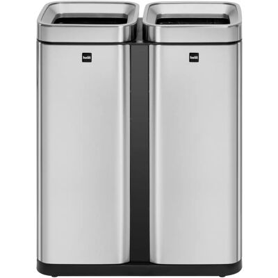 helit the twin bin Mülleimer 2x 30,0 l edelstahl – Mülleimer helit the twin bin Mülleimer 2x 30,0 l edelstahl – Mülleimer